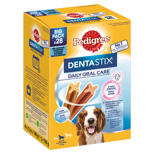 Pedigree DENTASTIX™ für mittelgroße Hunde 28er - 4 Stück