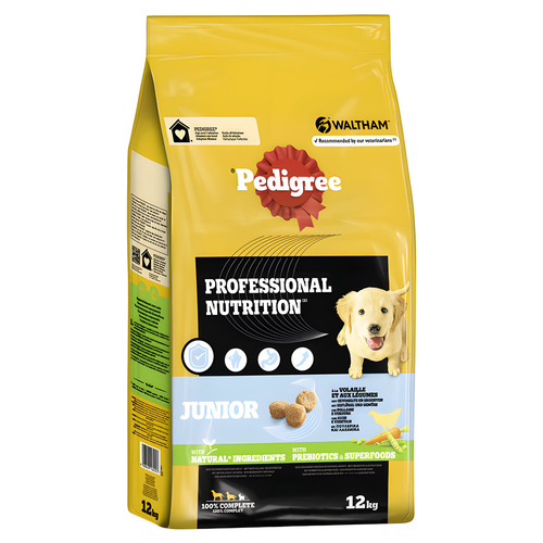 Pedigree Junior Professional Nutrition mit Geflügel und Gemüse 12 kg
