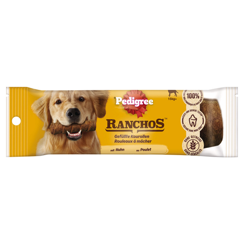 Pedigree RANCHOS™ Gefüllte Kaurolle Huhn Maxi 80 g - 15 Stück