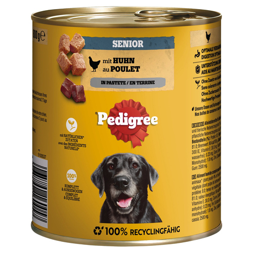 Pedigree Senior Huhn Pastete 800 g - 12 Stück