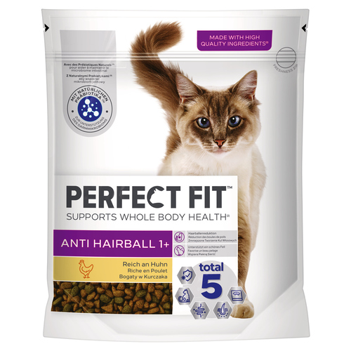 Perfect Fit Adult 1+ Anti Hairball mit Huhn 750 g Perfect Fit Adult 1+ Anti Hairball mit Huhn 750 g