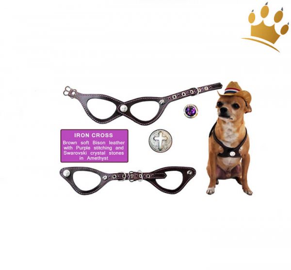 Pet Flys Hundegeschirr Cross Braun