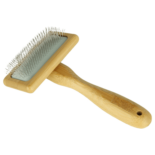 Pet-Joy Products Hundebürste The DoggyBrush Slicker Brush aus Bambus, Größe: L