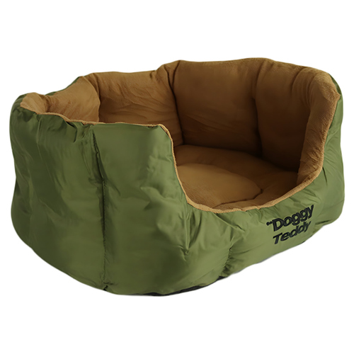 Pet-Joy Products Hundekorb Doggy Teddy X-Treme Olive Green, Größe: L