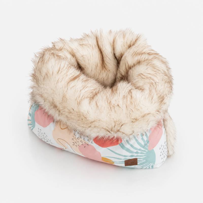 Pet&Co | Luxus Kuschelleinwand Teddyfell M (60×75×15 cm) | Flauschiger Kuschelsack & Hundebett | Waschbar