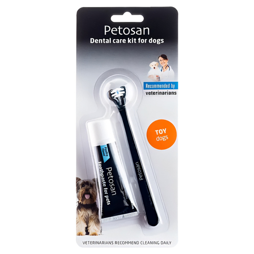 Petosan Zahnpflege-Set für kleine Hunde