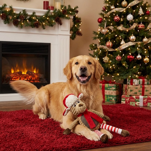 Pettimania Hundespielzeug X-Mas Weihnachtshund aus Plüsch Pettimania Hundespielzeug X-Mas Weihnachtshund aus Plüsch