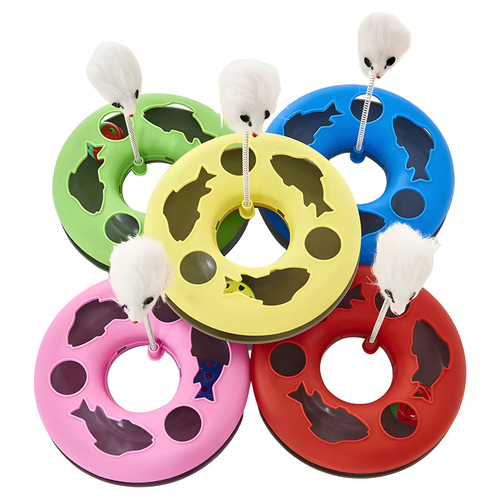 Pettimania Katzenspielzeug Round Mouse mit Spielball