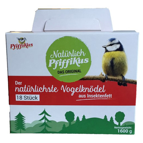 Pfiffikus Natürlich Insektenfettknödel 18er Box