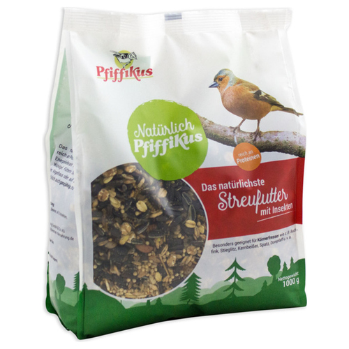 Pfiffikus Natürlich Streufutter mit Insekten 1 kg