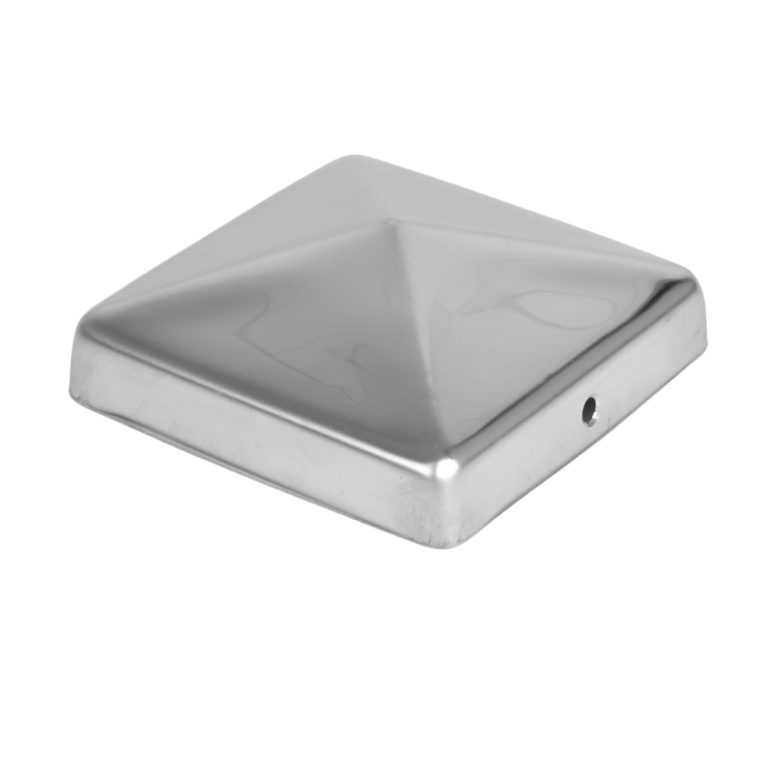 Pfostenkappen Edelstahl für 9x9cm Pfosten