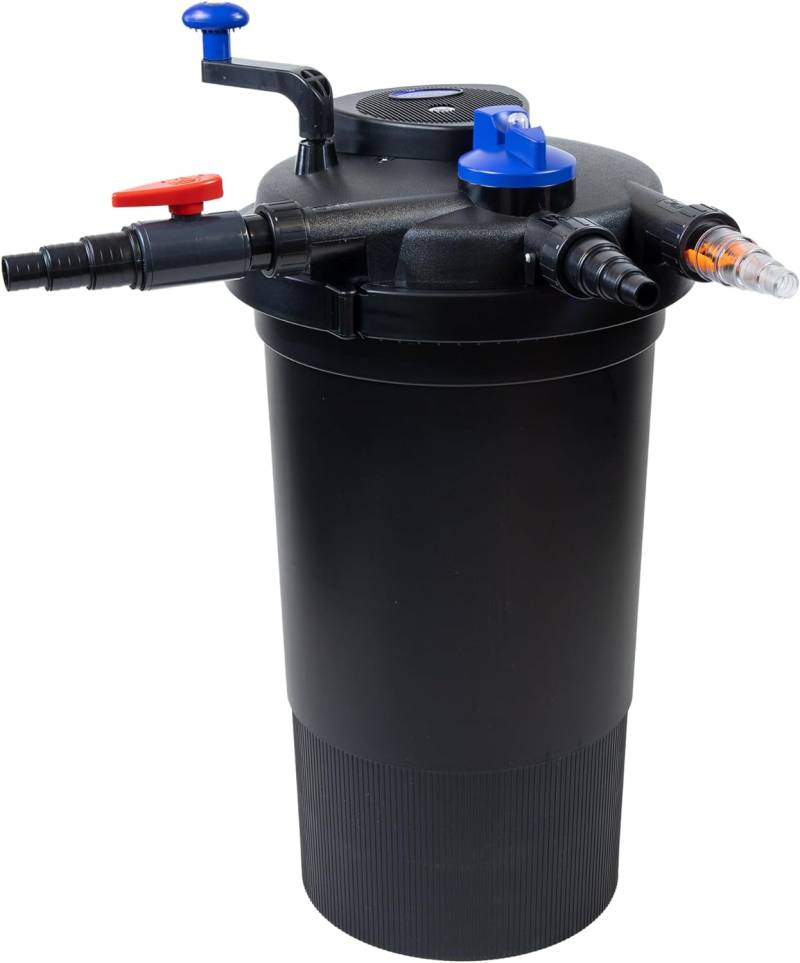 Pondlife CPF-15000 Druckteichfilter mit integrierter UVC-Einheit 18 Watt für Teiche bis 30000 Liter Pondlife CPF-15000 Druckteichfilter mit integrierter UVC-Einheit 18 Watt für Teiche bis 30000 Liter