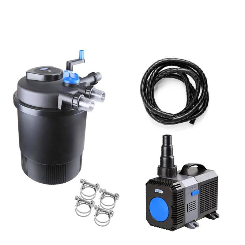 Pondlife CPF-30000 Set 7 Druckteichfilter mit integrierter UVC-Einheit 55 Watt für Teiche bis 60000
