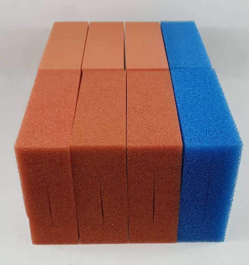 Pondlife Filterschwämme für Oase Biotec 140000 4x blau 7x viored 7x rot