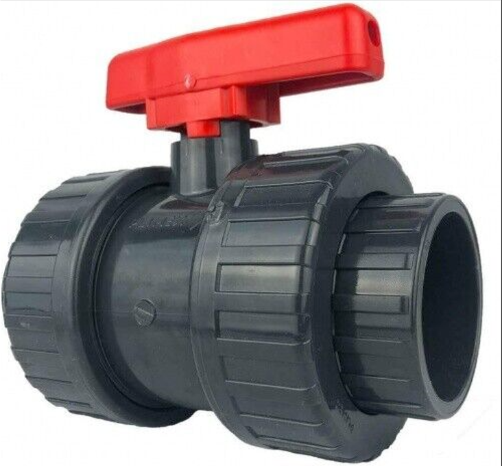 Pondlife PVC Kugelhahn 2 Wege AF Klebemuffe - roter Griff Pondlife PVC Kugelhahn 2 Wege AF Klebemuffe - roter Griff