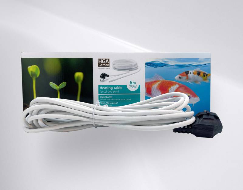 Pondlife Teichheizkabel 75W / 6 m für Teiche von 1-4m³ Teichheizung - Eisfreihalter - Winterschutz Pondlife Teichheizkabel 75W / 6 m für Teiche von 1-4m³ Teichheizung - Eisfreihalter - Winterschutz