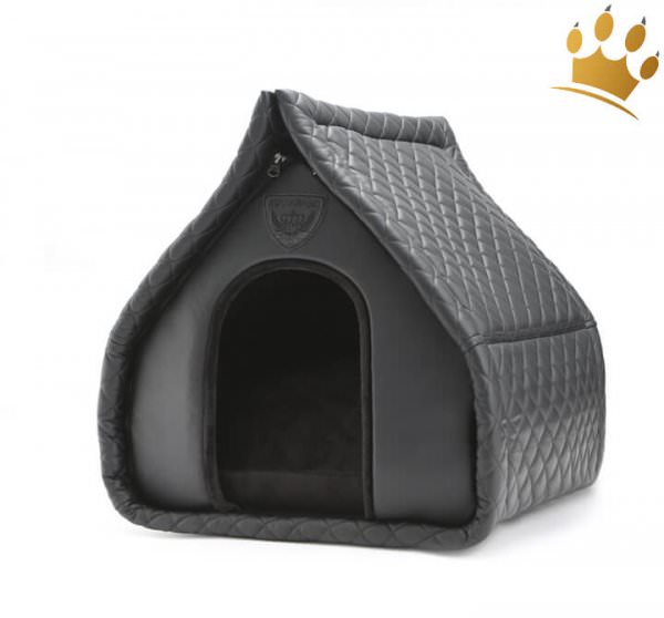 Puppyangel Hundehaus Quiltted Schwarz