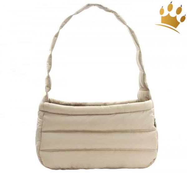 Puppyangel Hundetasche Miss Skull Down Sling Beige