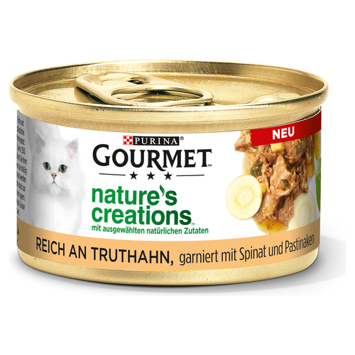 Purina Gourmet Natures Creations reich an Truthahn 85 g