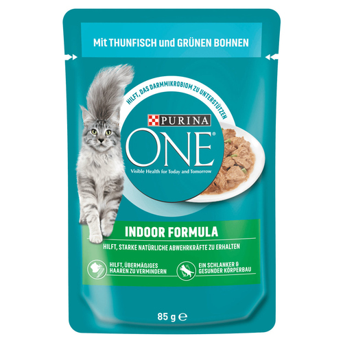 Purina ONE Indoor Formula Thunfisch & grünen Bohnen 85 g