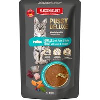 Pussy Deluxe Forelle mit Pute & Huhn Alleinfutter Pouch Katze 10x85g Pussy Deluxe Forelle mit Pute & Huhn Alleinfutter Pouch Katze 10x85g von Pussy Deluxe