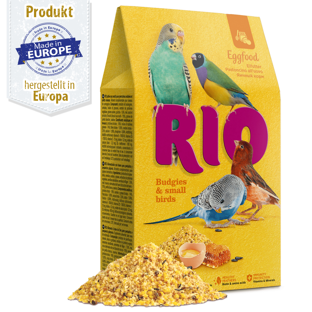 RIO - Eifutter für Wellensittiche und andere kleine Vögel - 250 g