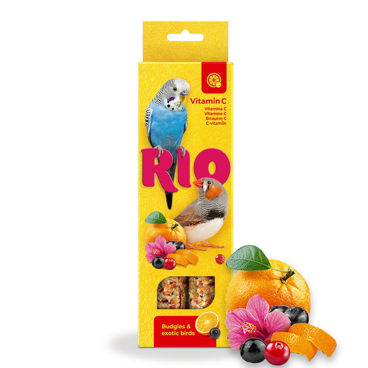 RIO - Sticks für Wellensittiche & exotische Vögel - Vitamin C - 2x 40 g RIO - Sticks für Wellensittiche & exotische Vögel - Vitamin C - 2x 40 g