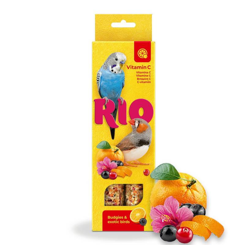 RIO - Sticks für Wellensittiche & exotische Vögel - Vitamin C - 2x 40 g RIO - Sticks für Wellensittiche & exotische Vögel - Vitamin C - 2x 40 g