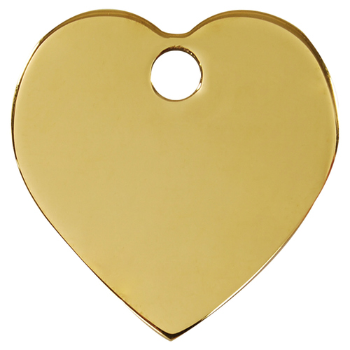 RedDingo Messing Katzenmarke mit individueller Gravur Herz RedDingo Messing Katzenmarke mit individueller Gravur Herz