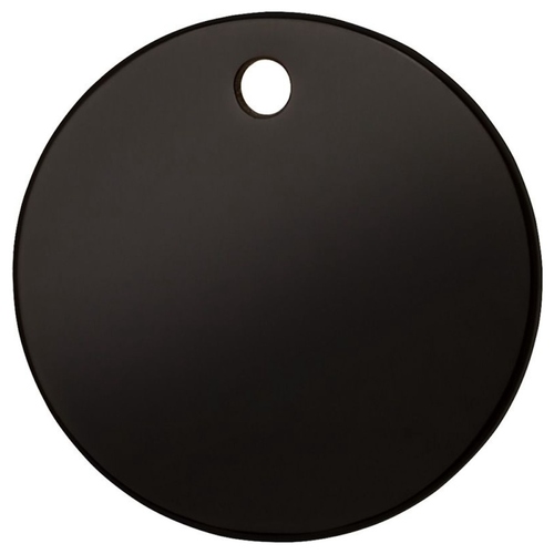 RedDingo Titan beschichtete Hundemarke mit individueller Gravur Kreis schwarz