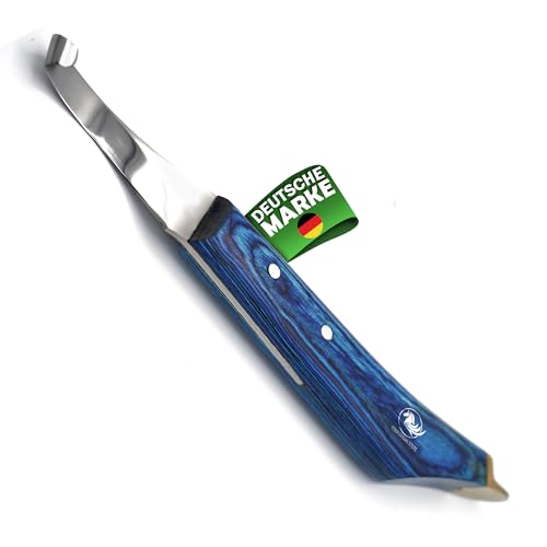 EQUESTRIAN STORE Double-Edged J2 Stainless Steel Hoof Trimming Loop Knife with Sheet Handle - Versatile Farrier Tool for Horse & Cow Hoof Care, Ideal for Farriers & Horse Owners. (FLK-08) (HKR-23R) EQUESTRIAN STORE Double-Edged J2 Stainless Steel Hoof Trimming Loop Knife with Sheet Handle - Versatile Farrier Tool for Horse & Cow Hoof Care, Ideal for Farriers & Horse Owners. (FLK-08) (HKR-23R) von EQUESTRIAN STORE