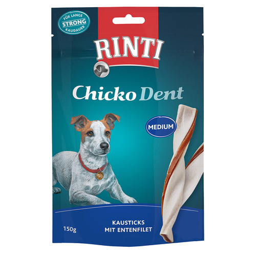 Rinti Chicko Dent Kausticks mit Entenfilet Medium 150 g - 9 Stück