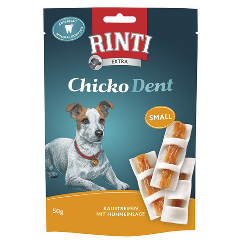 Rinti Chicko Dent Kaustreifen mit Huhneinlage Small 50 g - 12 Stück