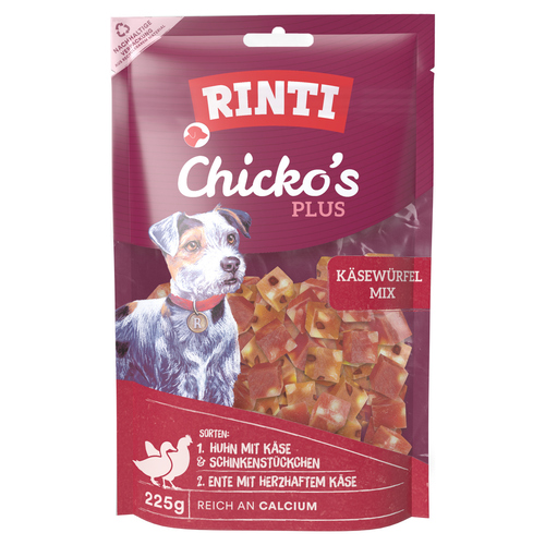 Rinti Chicko Plus Käsewürfelmix 225 g - 9 Stück Rinti Chicko Plus Käsewürfelmix 225 g - 9 Stück