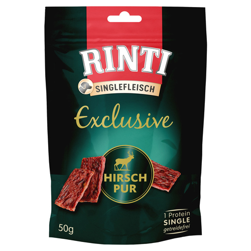 Rinti Exclusive Snack Hirsch pur 50 g - 12 Stück