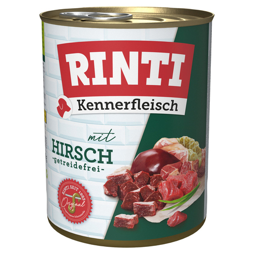 Rinti Kennerfleisch Hirsch 800 g - 12 Stück Rinti Kennerfleisch Hirsch 800 g - 12 Stück