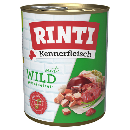 Rinti Kennerfleisch mit Wild 800 g - 12 Stück