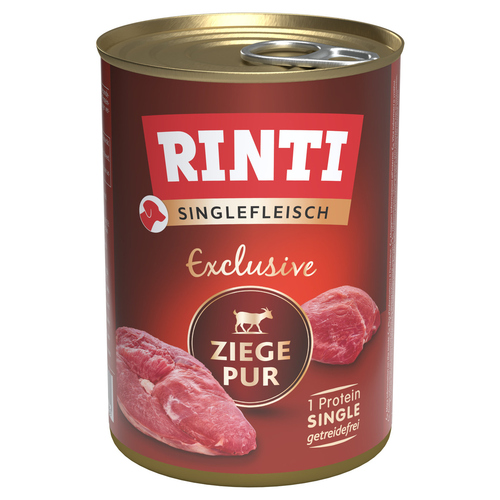 Rinti Singlefleisch Exclusive Ziege Pur 400 g - 12 Stück