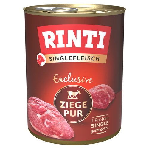 Rinti Singlefleisch Exclusive Ziege Pur 800 g - 6 Stück