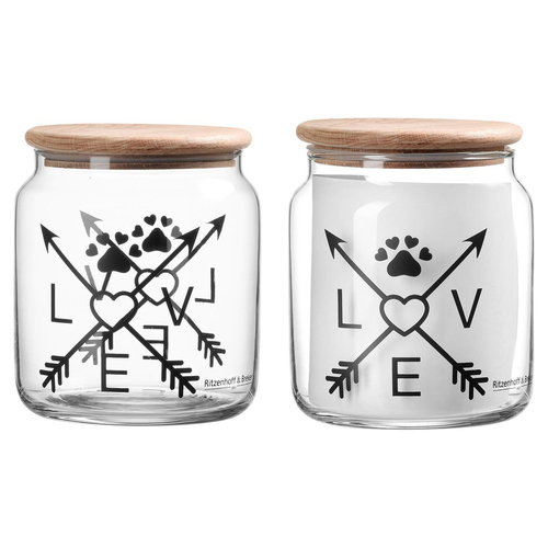 Ritzenhoff & Breker Glas-Dose Mika Love, Fassungsvermögen: 1,1 Liter