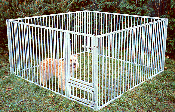 Rohrstab-Welpenauslauf Nicki - 1,5 x 1,5 m