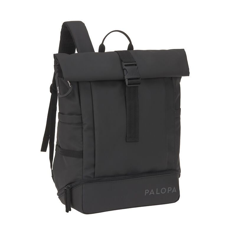 Rolltop Rucksack Yoska in Schwarz