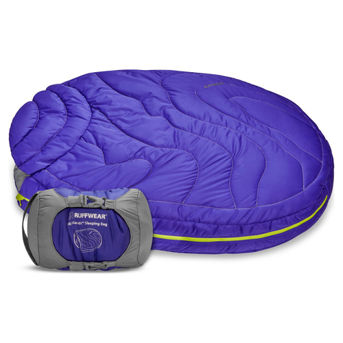 Ruffwear Hundebett Highlands Sleeping Bag™ Huckleberry Blue, Größe: L