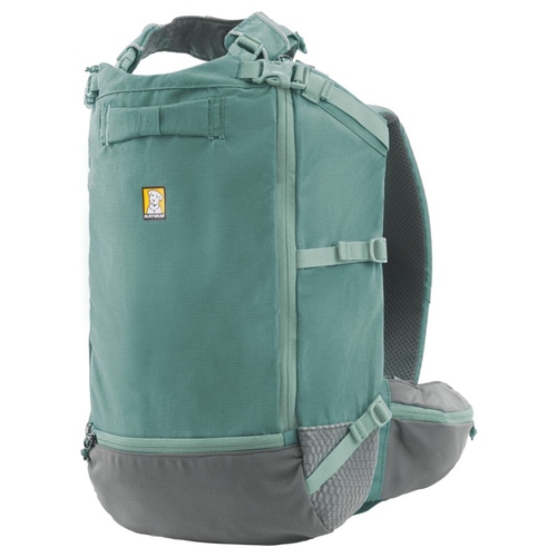 Ruffwear Hunderucksack Hitch Hiker Dog Backpack Carrier River Rock Green