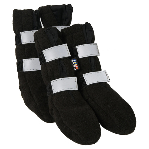 Rukka Pets Fleece-Hundeschuhe schwarz, Größe: 6