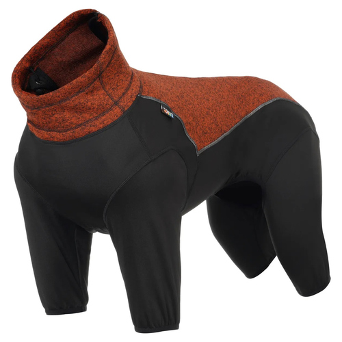 Rukka Pets Fleece-Overall Subrima rostrot, Größe: 25 / Rückenlänge: 26 cm