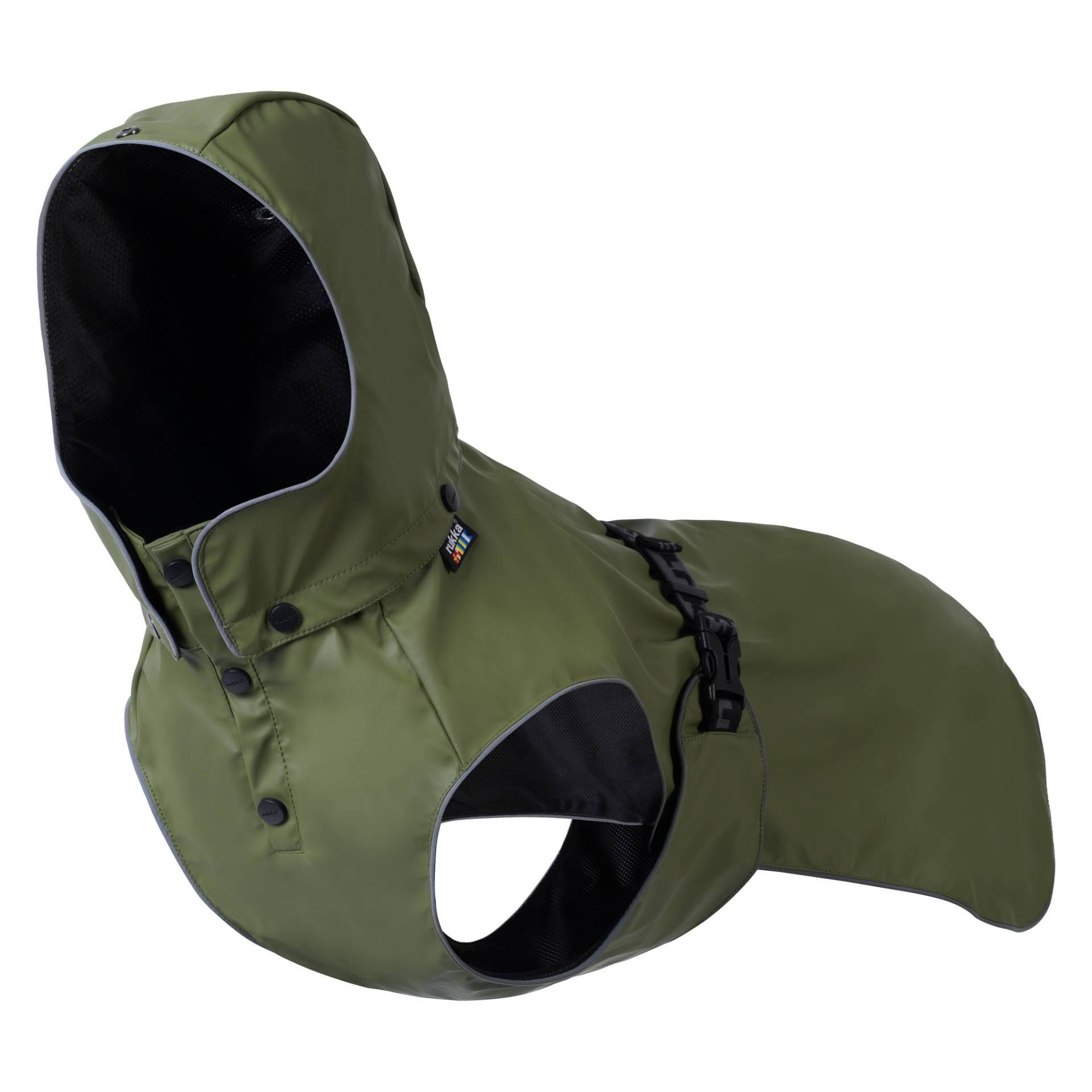 RukkaPets Streamy Eco Regenmantel Olive - Größe40