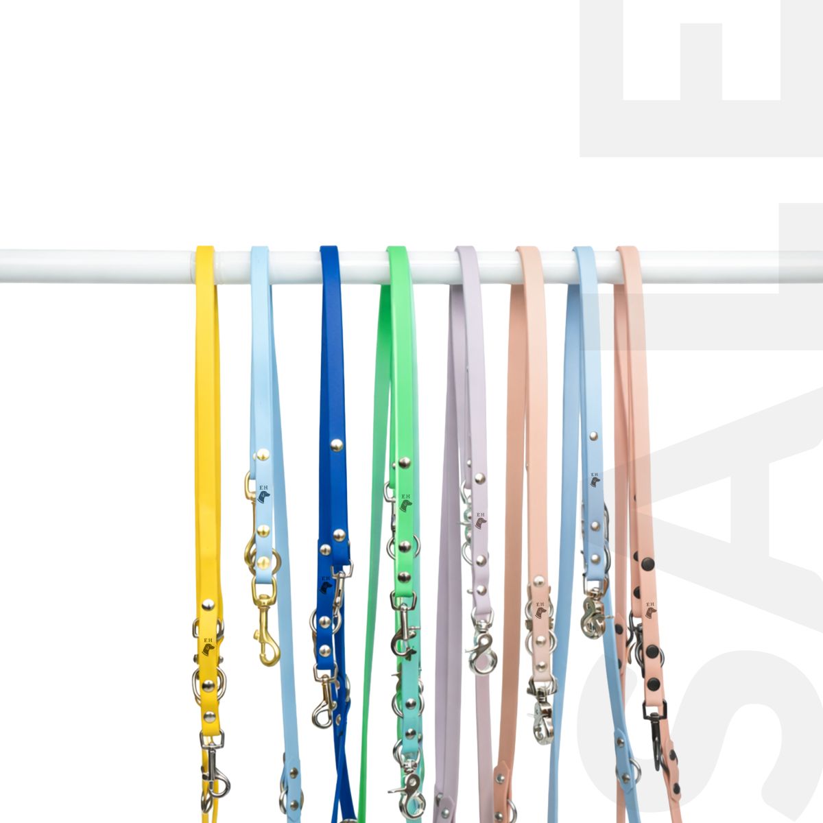 SALE Biothane Leine Classic - dein Style L Powder Messing (gold)