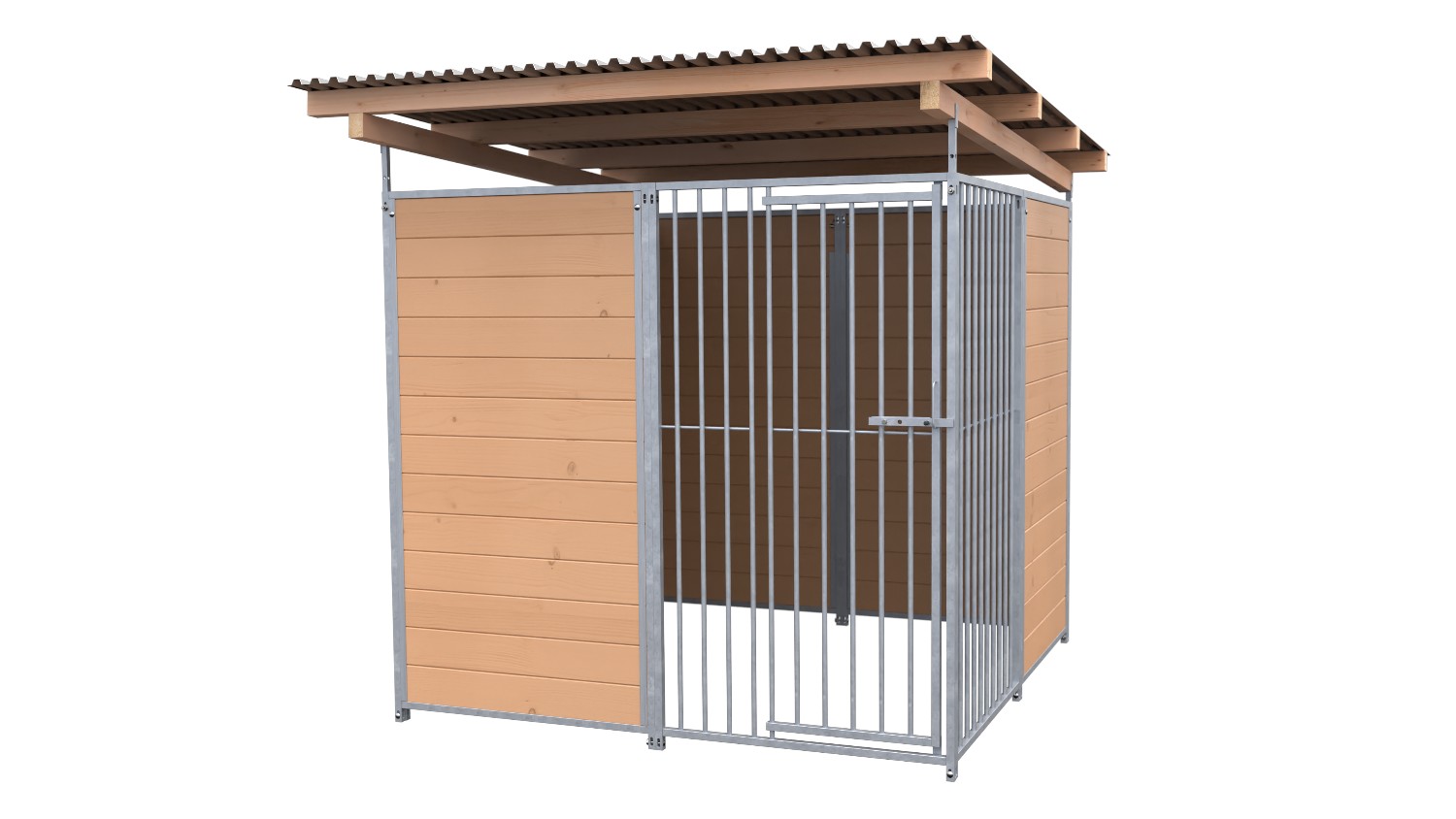 SAUERLAND Hundezwinger 2 x 2 m | offene Ecke | braun imprägniert | Rohrstab Abst... SAUERLAND Hundezwinger 2 x 2 m | offene Ecke | braun imprägniert | Rohrstab Abst...