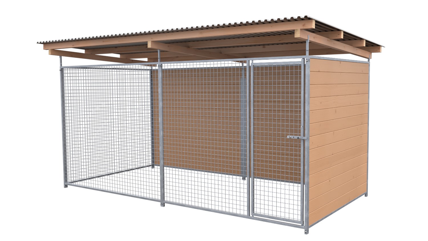 SAUERLAND Hundezwinger 2 x 4 m | 2-seitig geschlossen | braun imprägniert | Gitt... SAUERLAND Hundezwinger 2 x 4 m | 2-seitig geschlossen | braun imprägniert | Gitt...